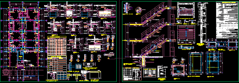 Plane Foundation DWG Block for AutoCAD