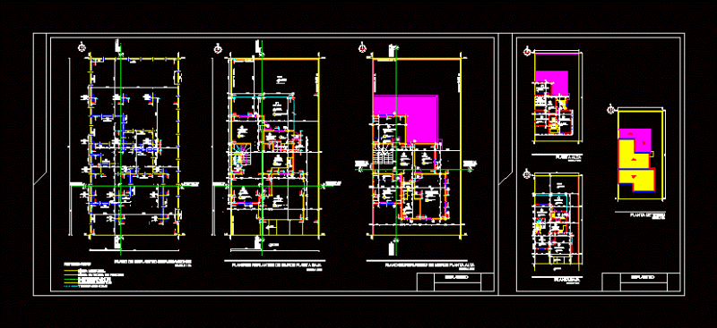Plane Layout DWG Block for AutoCAD