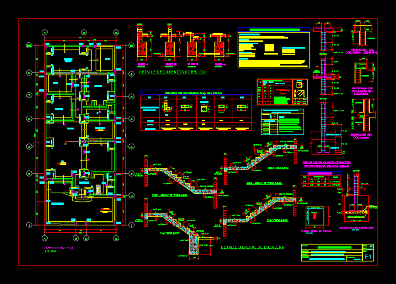 Plane Multifamily Structures DWG Block for AutoCAD