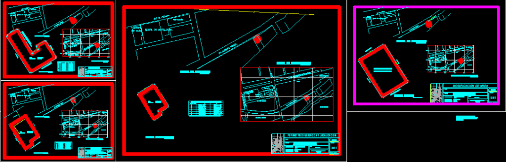 Plane Sub – Division DWG Block for AutoCAD