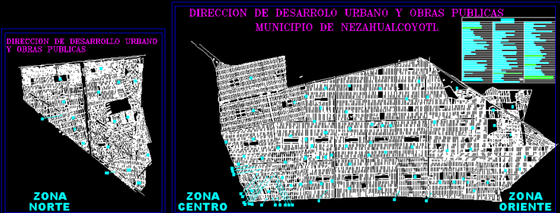 Plane Town Council Of Nbezahualcoyotl Edo- MÉXico DWG Block for AutoCAD