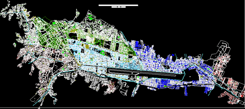 Plane Water Nets Cusco DWG Block for AutoCAD