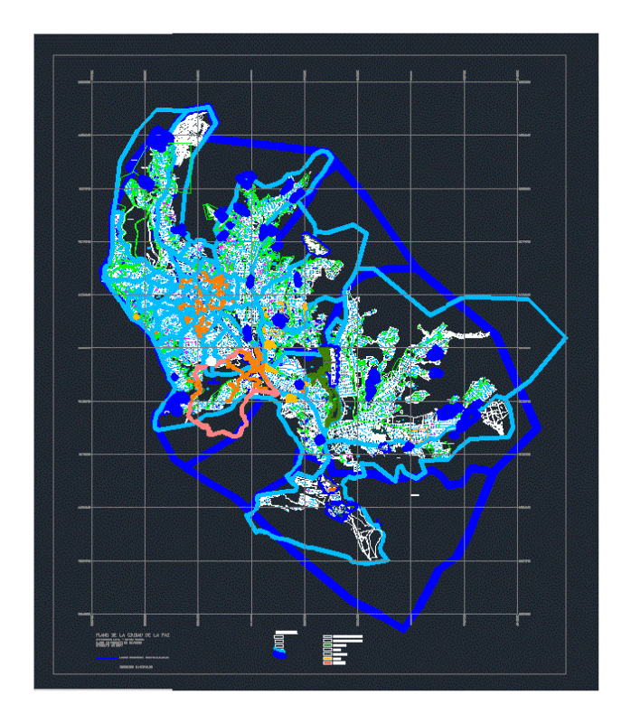 Planimetry La Paz – Bolivia DWG Block for AutoCAD