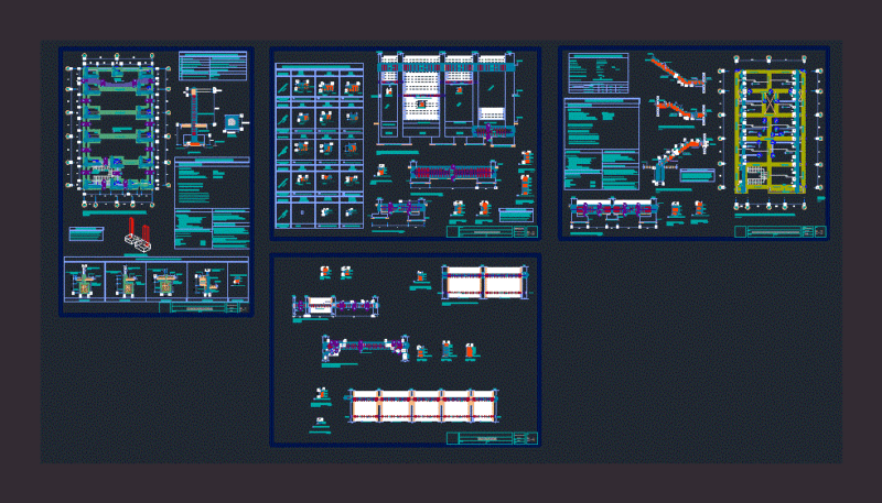 Planning Family Structures DWG Full Project for AutoCAD