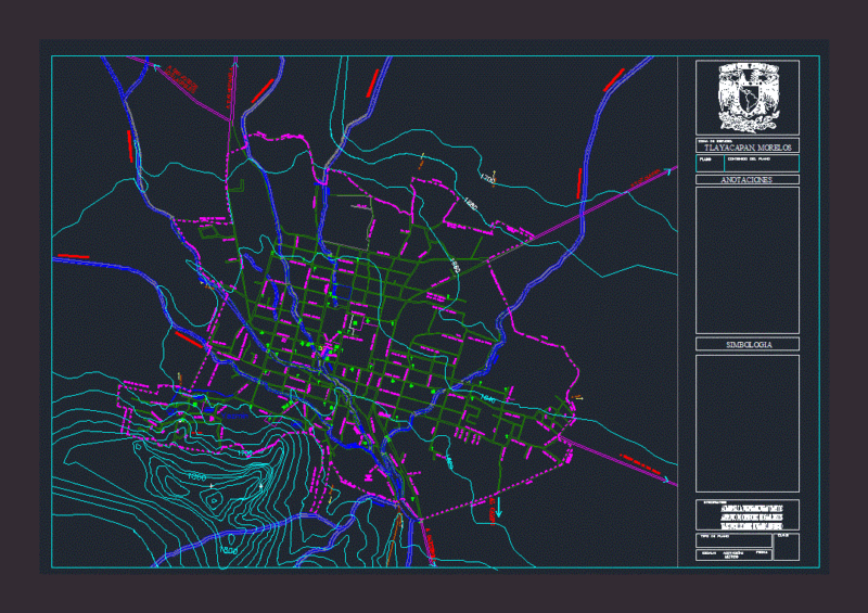 Plano Based Tlayacapan DWG Block for AutoCAD