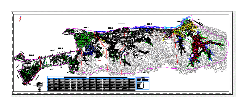 Plano Catastral Ate – Vitarte DWG Block for AutoCAD
