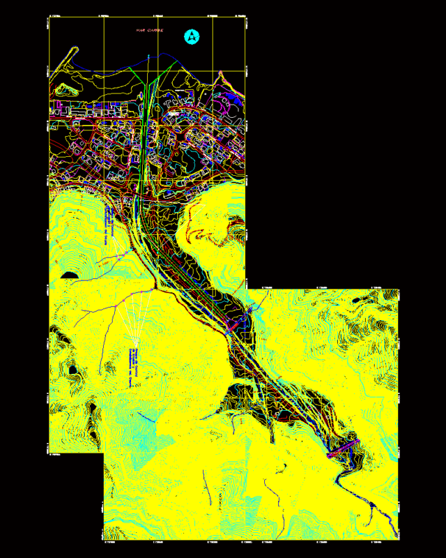 Plano Cerro Grande; Tanaguarenas; Edo Vargas, Venezuela DWG Block for AutoCAD
