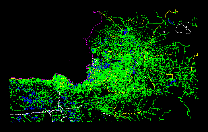 Plano City Port Au Prince;Haiti City DXF Model for AutoCAD