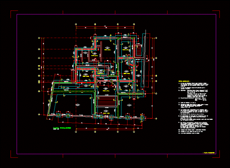Plano Foundation DWG Detail for AutoCAD