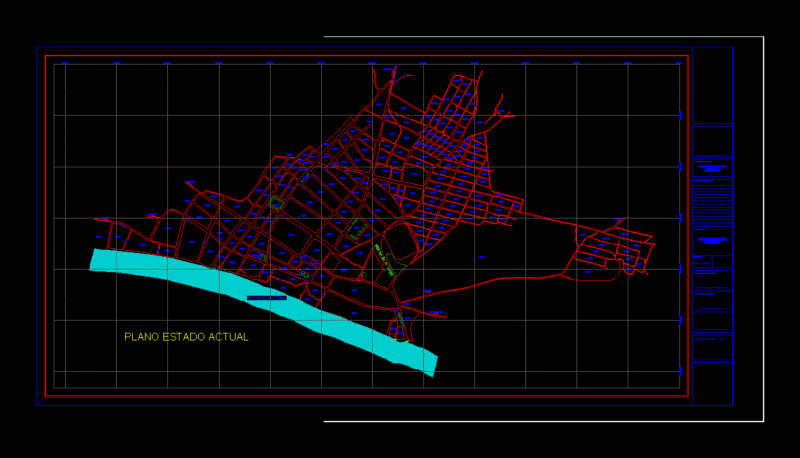 Plano General Santa Ana Magdalena DWG Block for AutoCAD