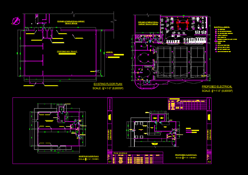 Plano Gym DWG Plan for AutoCAD
