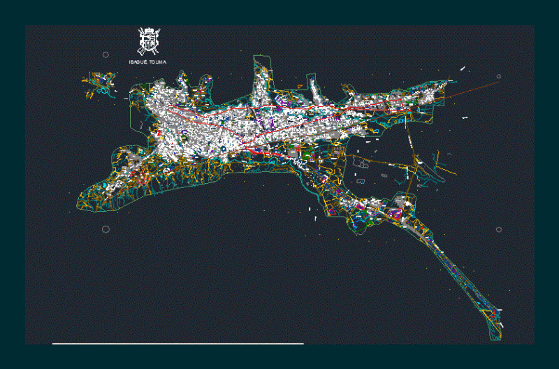 Plano Ibague, Colombia DWG Plan for AutoCAD