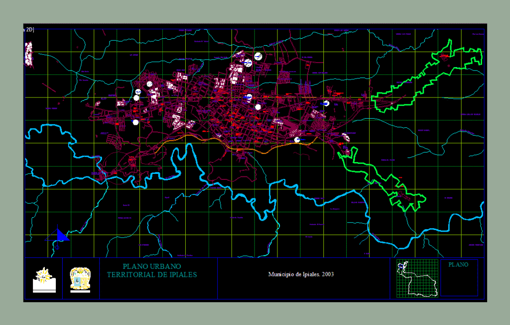 Plano Ipiales DWG Block for AutoCAD