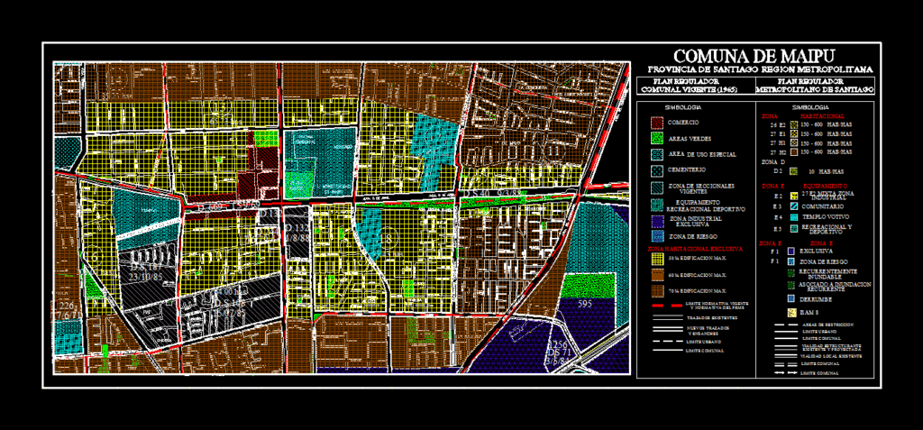 Plano Maipu DWG Block for AutoCAD