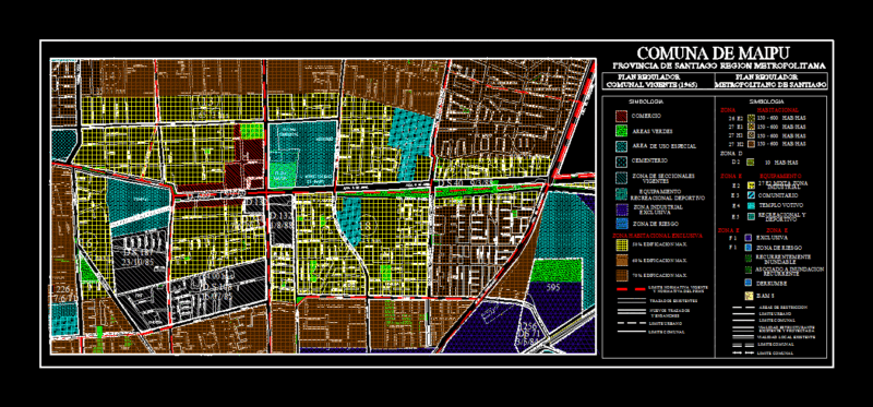 Plano Maipu DWG Block for AutoCAD