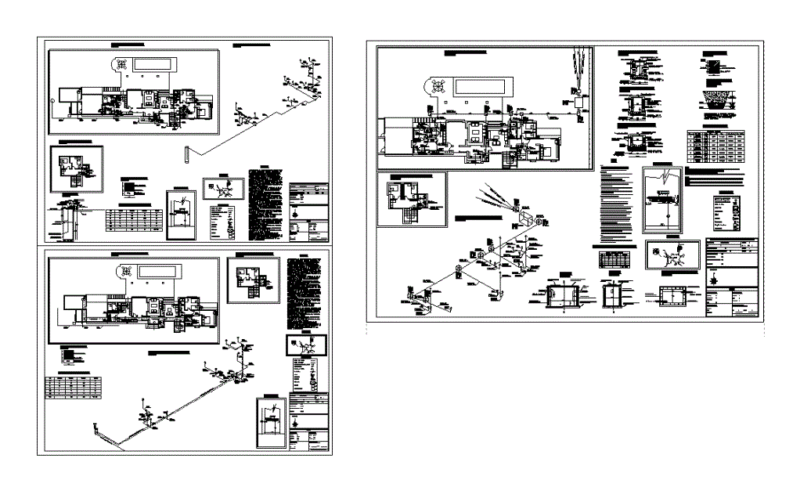 Plano Sanitary Facilities DWG Plan for AutoCAD