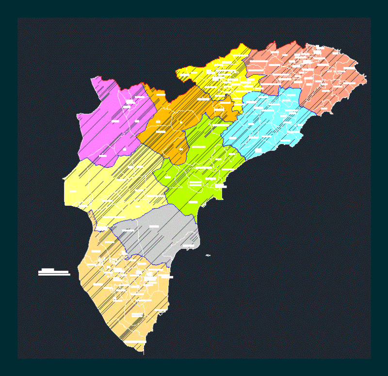 Plano Situation Alicante DWG Block for AutoCAD