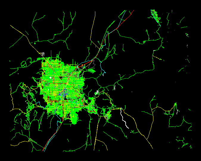 Plano Urban Las Vegas; DXF Model for AutoCAD