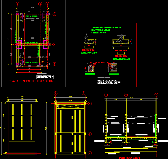 Planos Estructurales Cimentacion DWG Block For AutoCAD Designs CAD