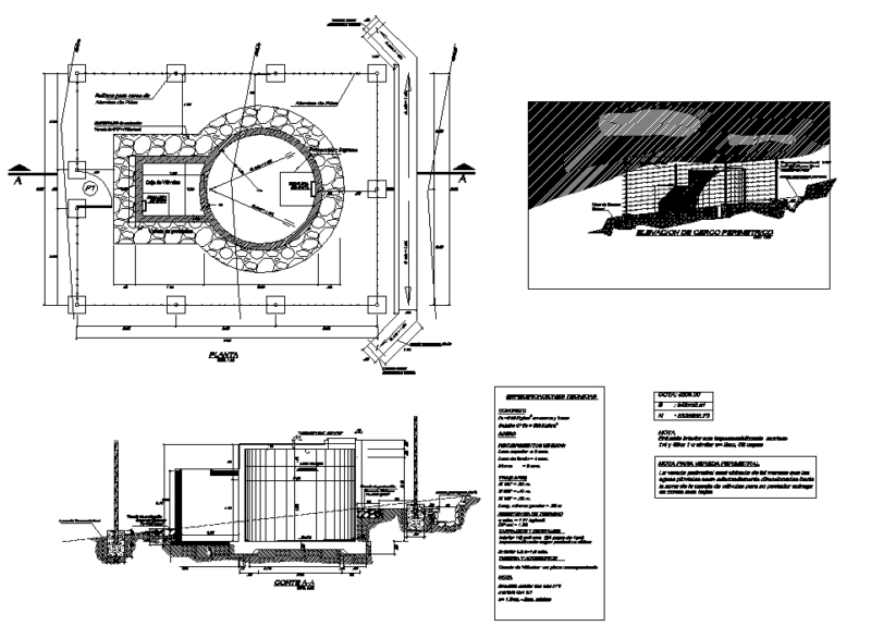 Plans Reservoir 7m3 DWG Plan for AutoCAD