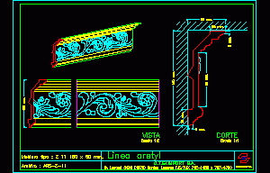 Plaster Mouldings DWG Block for AutoCAD