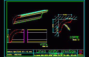 Plaster Mouldings DWG Section for AutoCAD