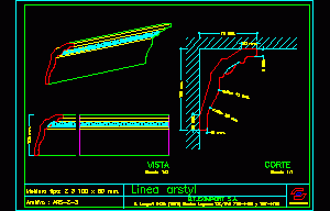 Plaster’s Mouldings DWG Section for AutoCAD