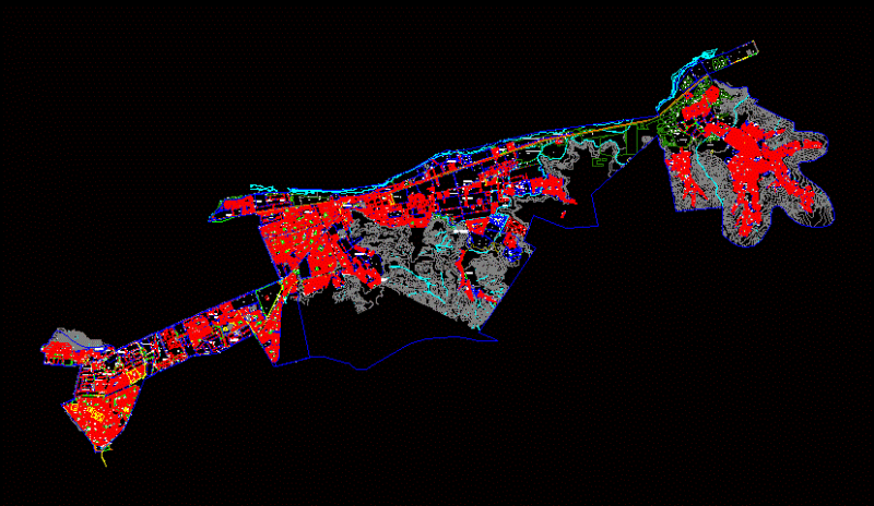 Plat District Of Callao DWG Block for AutoCAD