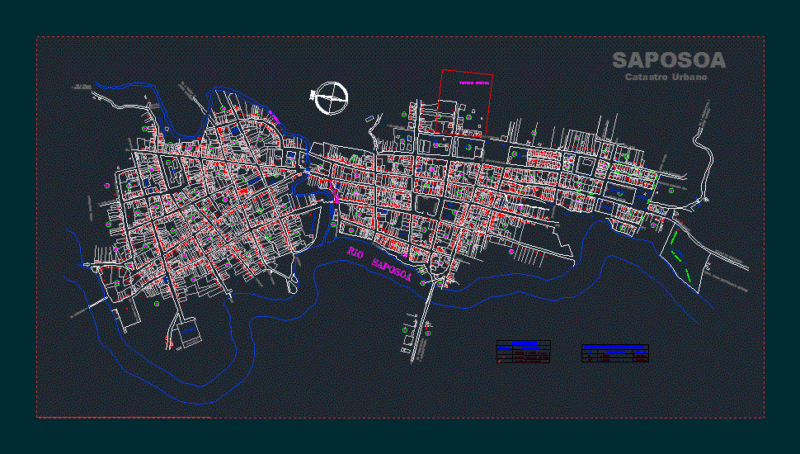 Plat Of Saposoa – Peru DWG Block for AutoCAD