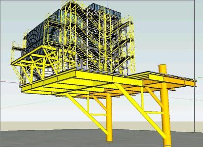 Platform 3D SKP Model for SketchUp