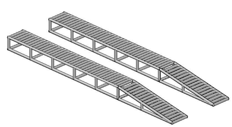 Platform DWG Block for AutoCAD