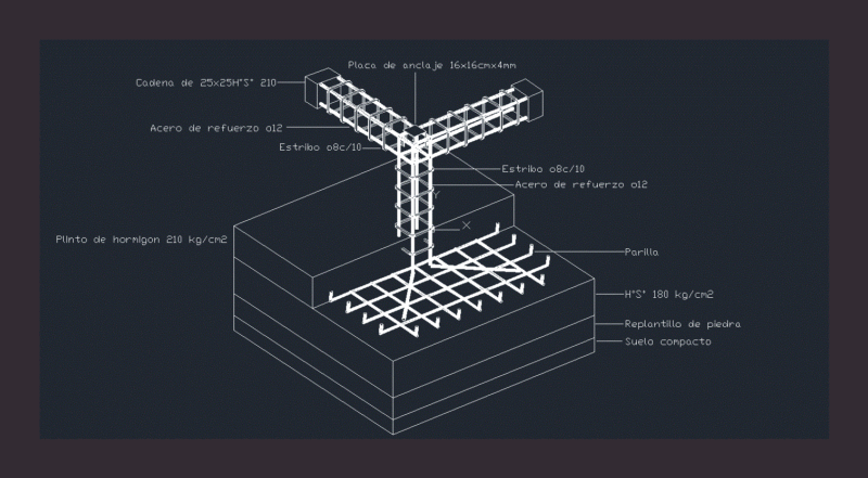 Plinth Perspective DWG Block for AutoCAD