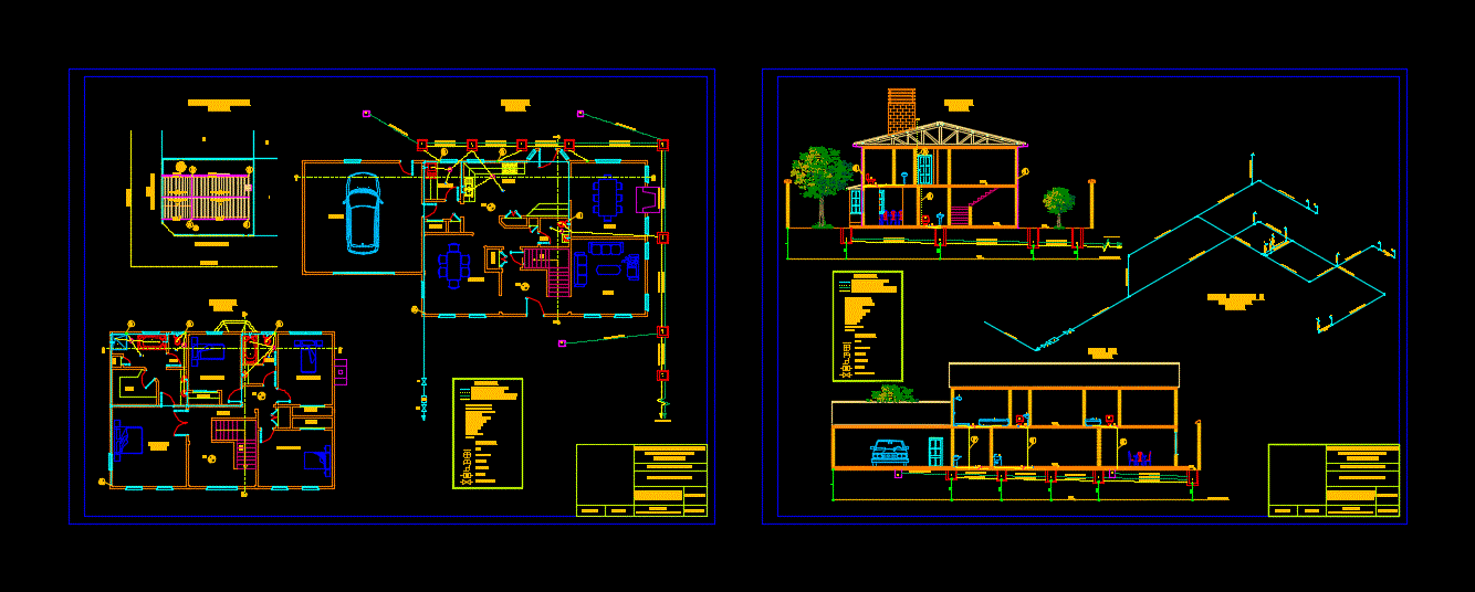 Plumbing - Detached House DWG Detail for AutoCAD • Designs CAD