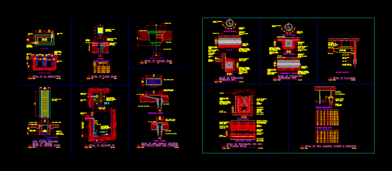 Plumbing Details DWG Detail for AutoCAD