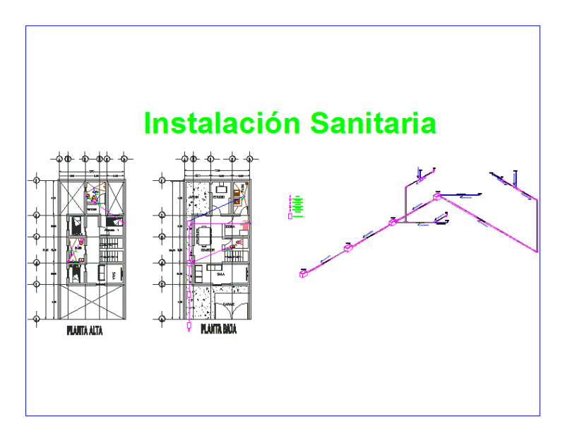 Plumbing DWG Block for AutoCAD