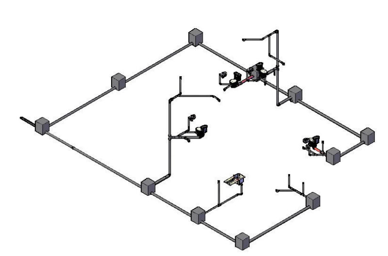 Plumbing Facilities 3D DWG Model for AutoCAD