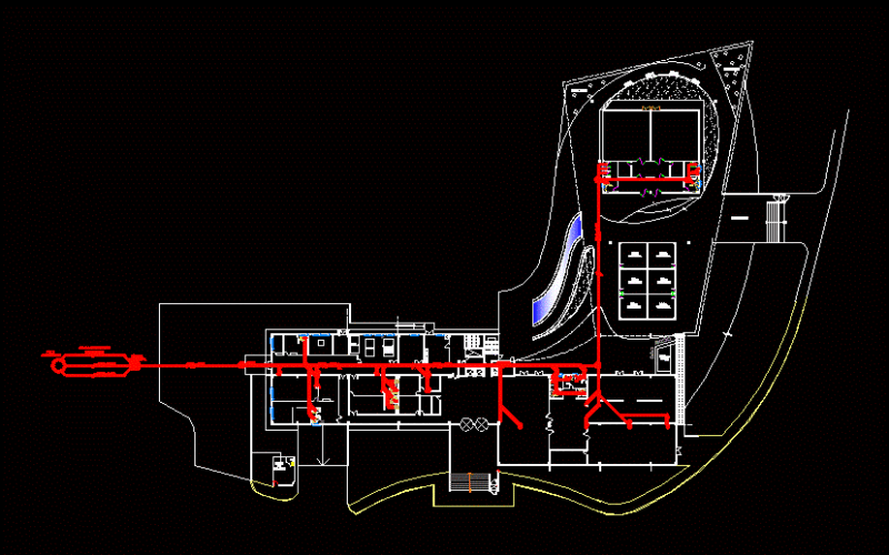 Plumbing Hotel DWG Block for AutoCAD