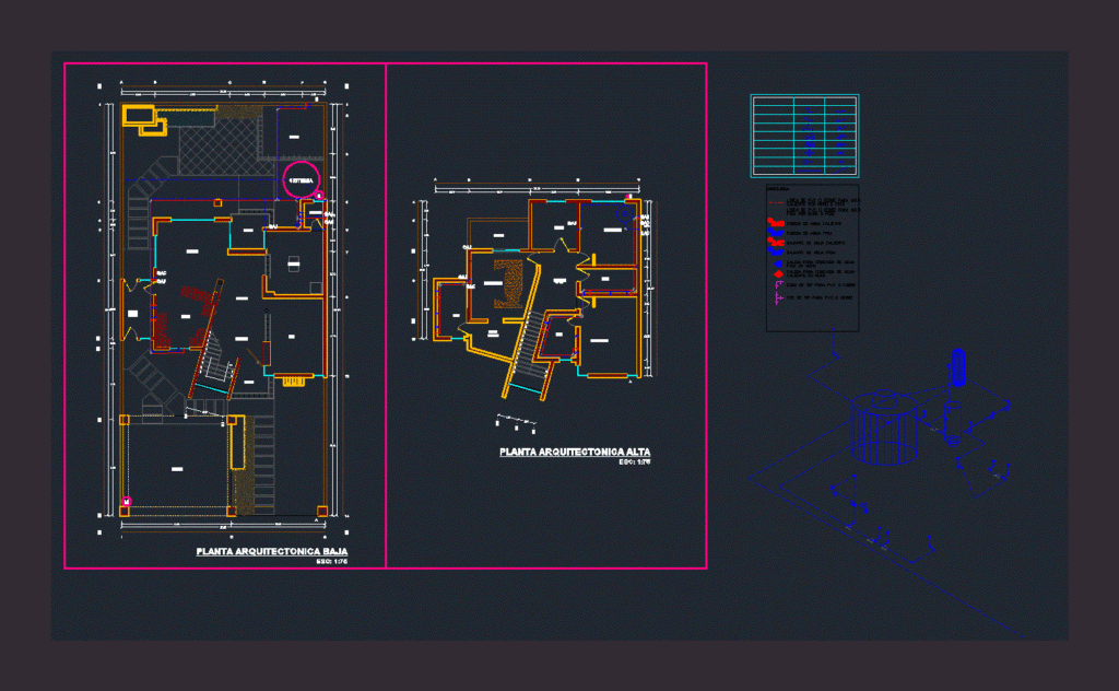 Plumbing Installation DWG Block for AutoCAD