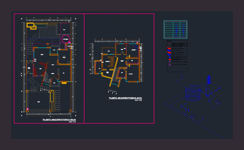 Plumbing Installation DWG Block for AutoCAD