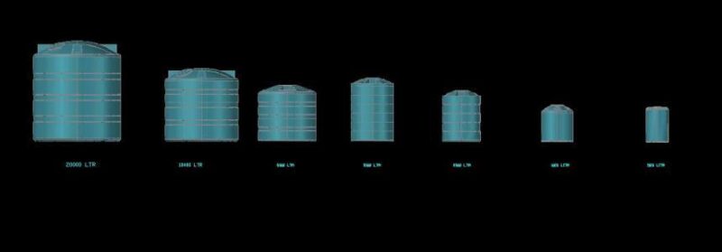 Polyethylene Tanks 3D DWG Model for AutoCAD
