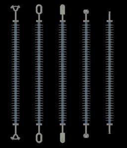 Polymeric Insulator 3D DWG Detail for AutoCAD