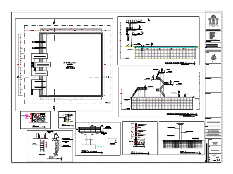 Pool Diving DWG Detail for AutoCAD