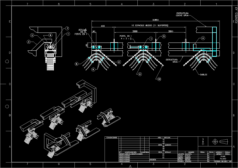 Porta Cables DXF Model for AutoCAD