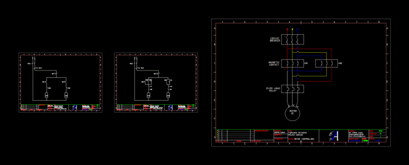 Power Control Circuit DWG Block for AutoCAD