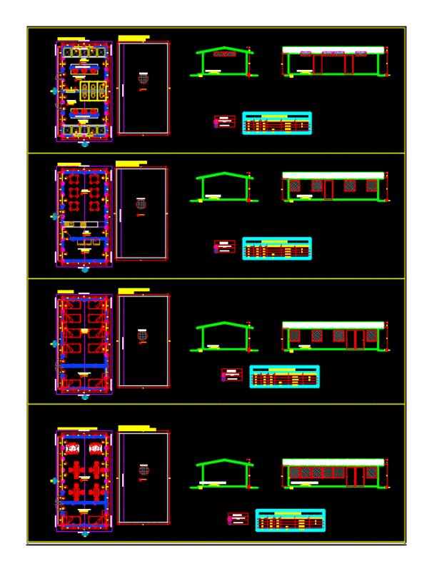 Pre Fabricated Modules DWG Block for AutoCAD