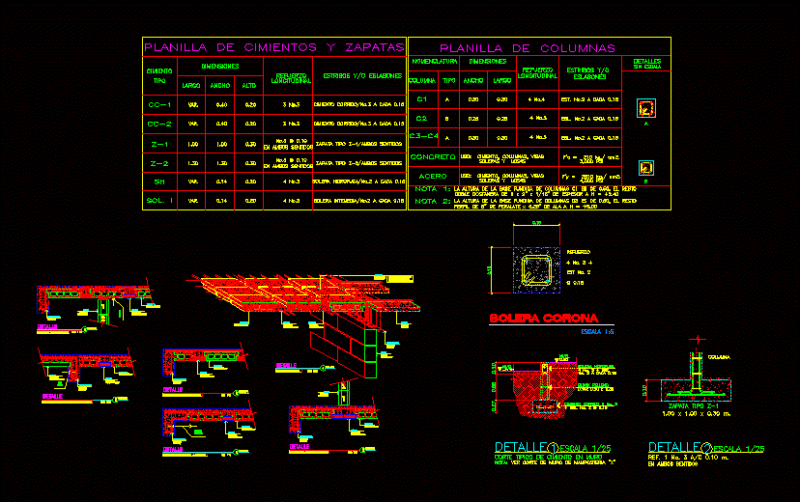 Precast Slab DWG Detail for AutoCAD
