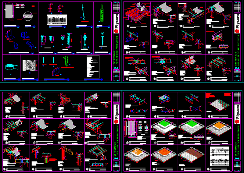 Prefabricated Mezzanine DWG Block for AutoCAD
