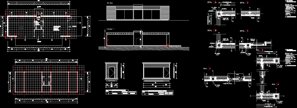 Prefabricated Wooden Elements In Detail DWG Detail for AutoCAD