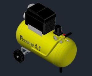 Pressure Compressor 3D DWG Model for AutoCAD • Designs CAD