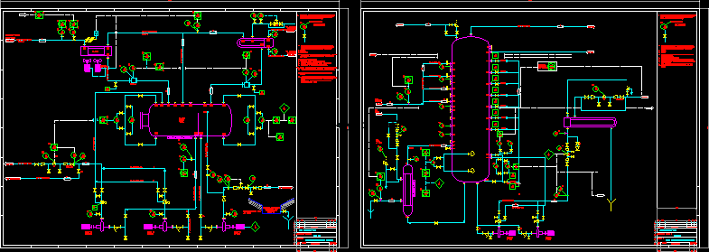 Process Distillation Column DWG Block for AutoCAD • Designs CAD